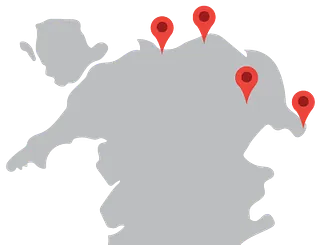 north wales with locations